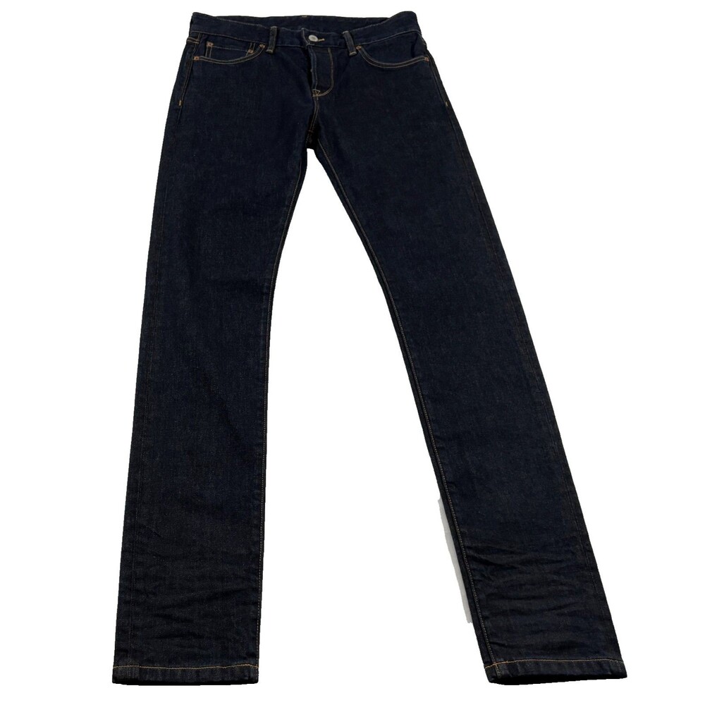Buck Mason Mens Dark Wash 14oz Double Dipped Slim Fit Denim Jeans Sz 31x34 USA - Picture 1 of 13